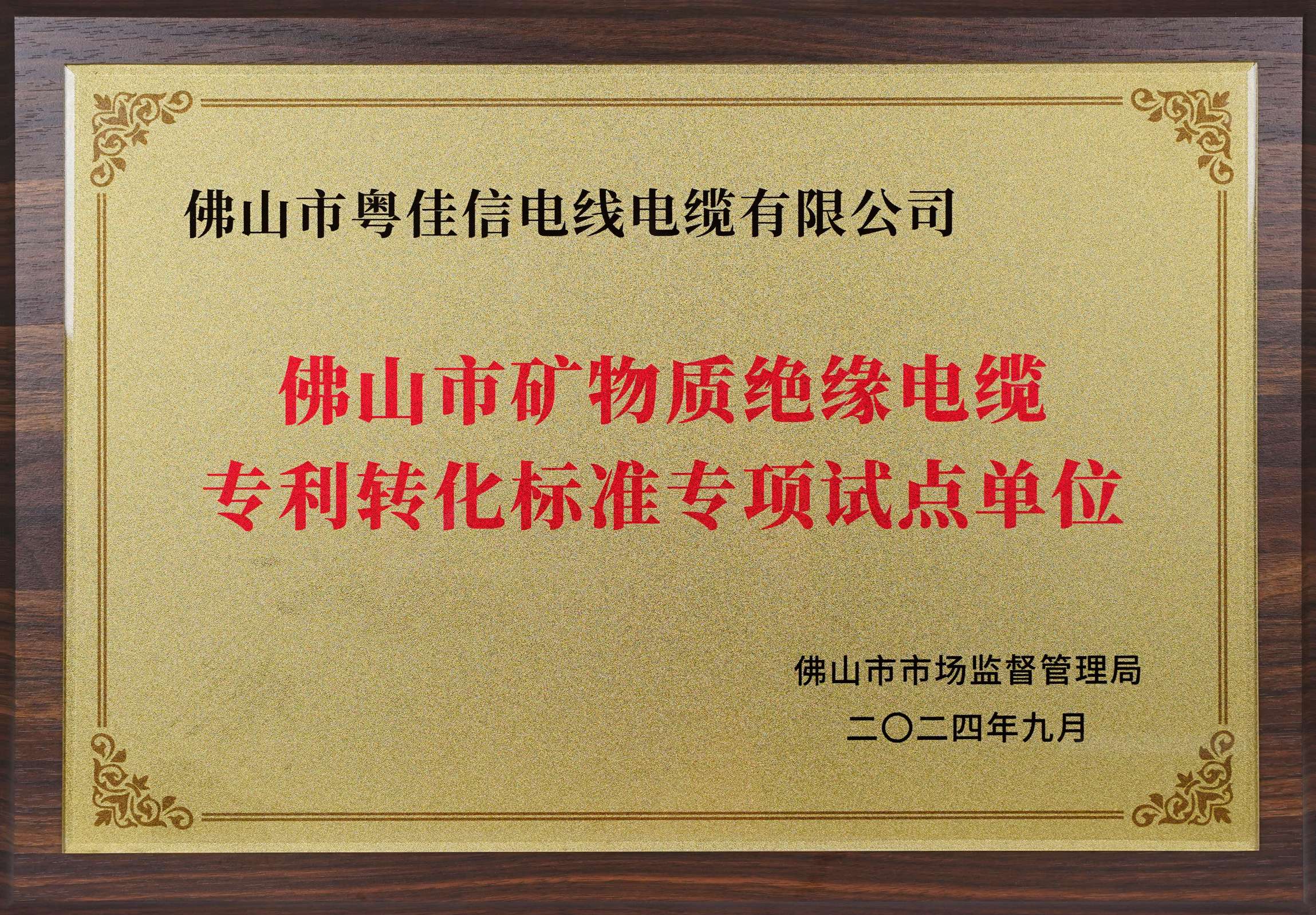 佛山市礦物質(zhì)絕緣電纜專利轉(zhuǎn)化標(biāo)準(zhǔn)專項(xiàng)試點(diǎn)單位(1) 佛山市礦物質(zhì)絕緣電纜專利轉(zhuǎn)化標(biāo)準(zhǔn)專項(xiàng)試點(diǎn)單位(1)